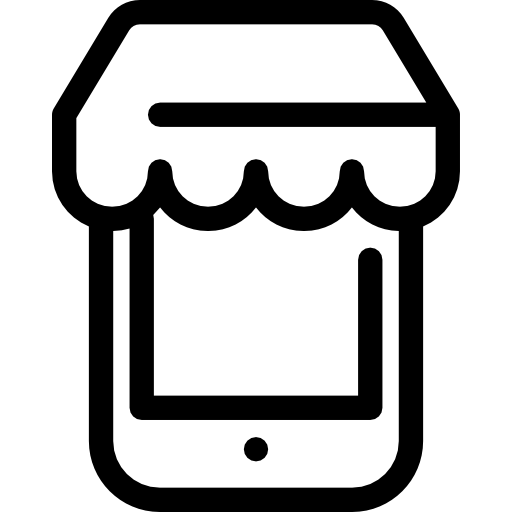 cell phone shop icon
