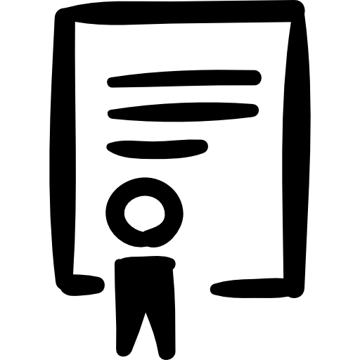 diploma grátis ícone