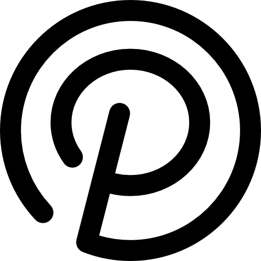logotipo de pinterest  icono gratis