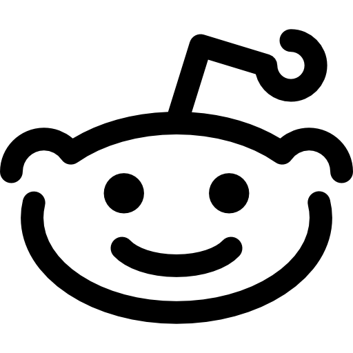 Reddit Logo Basic Rounded Lineal icon