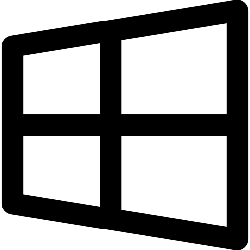 logotipo de windos 8 icono gratis