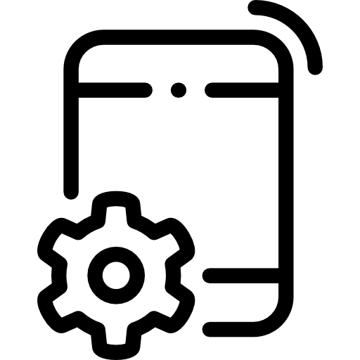 configuración del teléfono inteligente icono gratis