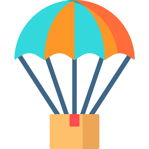 Parachute Special Flat icon