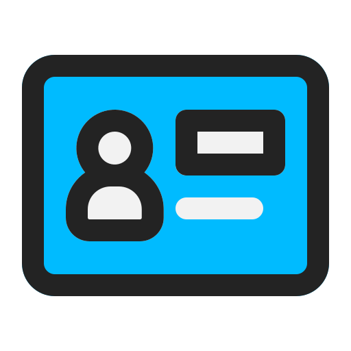 tarjeta de identificación icono gratis