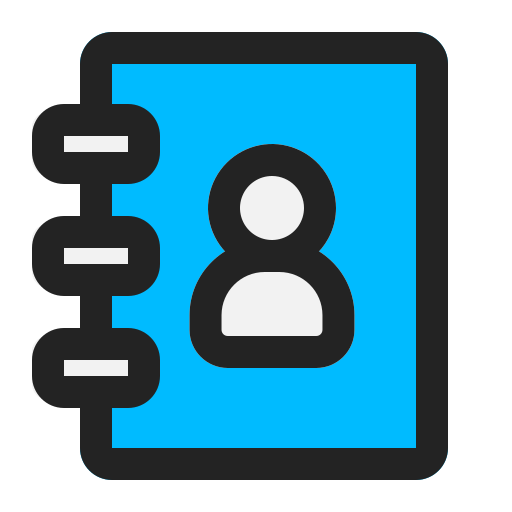 libro de contactos icono gratis