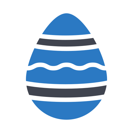 huevo de pascua icono gratis