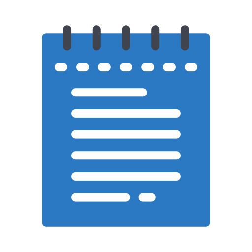 Notepad - free icon