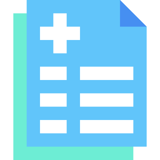 informe médico icono gratis