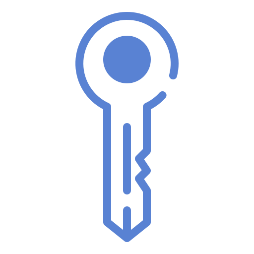 Key Generic Blue icon