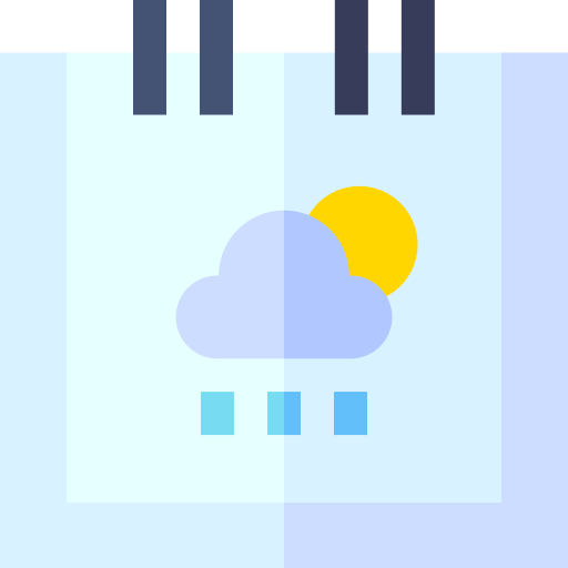 Cloudy Basic Straight Flat icon