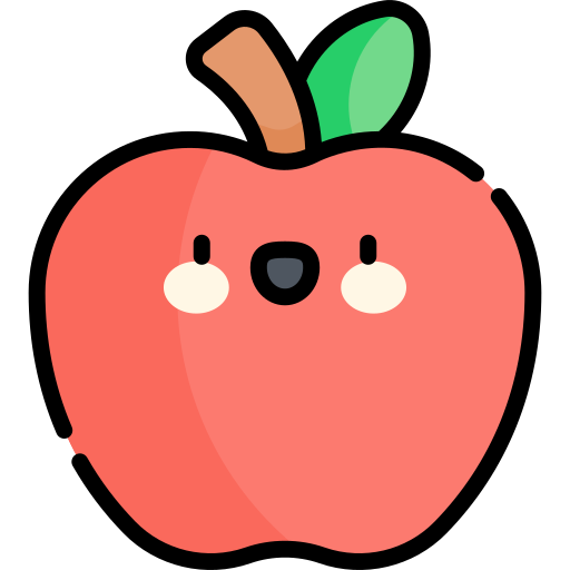 Apple Kawaii Lineal color icon