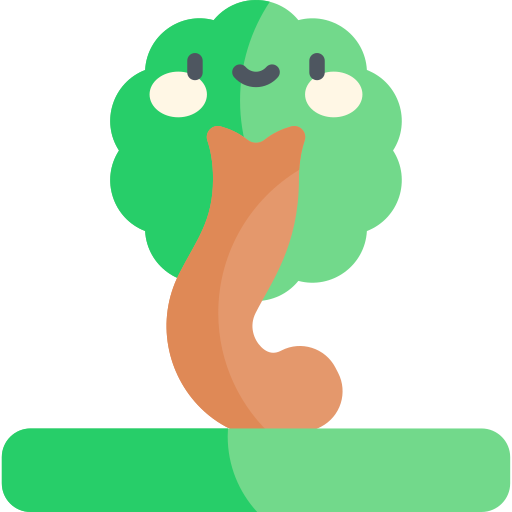 Crooked forest Kawaii Flat icon