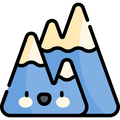 Tatra mountains Kawaii Lineal color icon