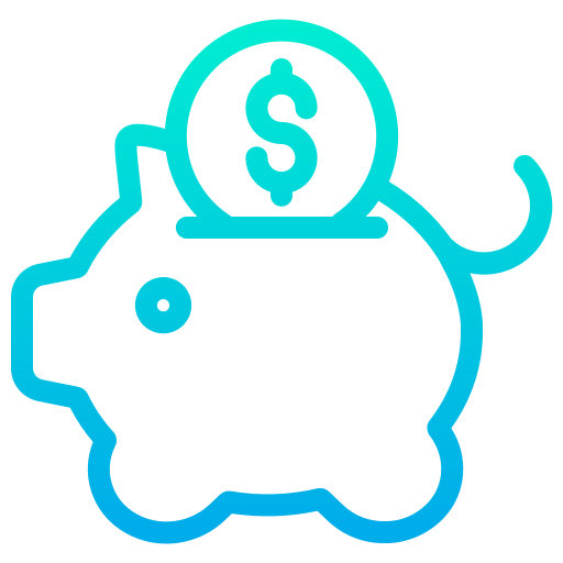 Piggy bank free icon