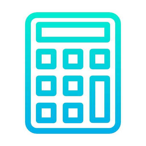 Calculator Kiranshastry Gradient icon