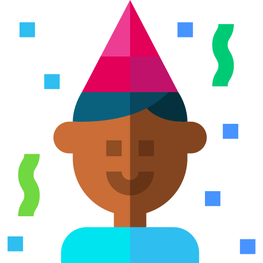 garçon d'anniversaire Icône gratuit