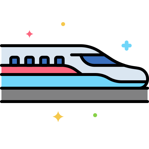 Shinkansen Generic Outline Color icon