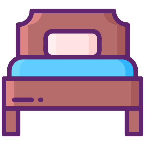 Single bed Generic Outline Color icon