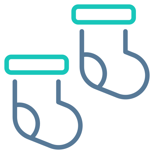 calcetines de bebé icono gratis