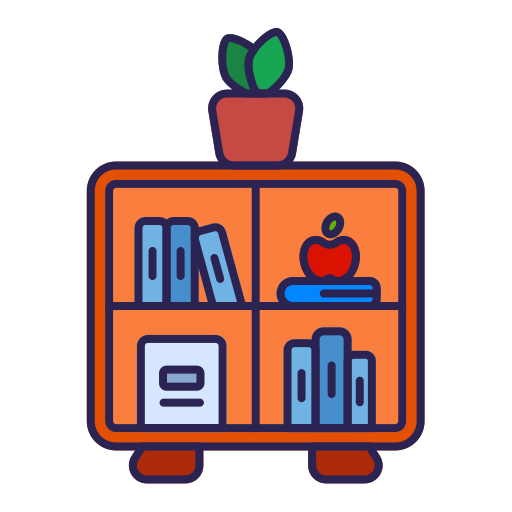 estantería icono gratis