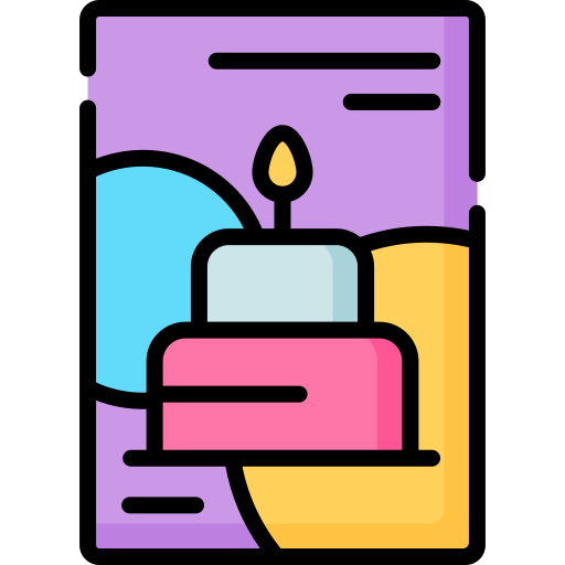 tarjeta de cumpleaños icono gratis