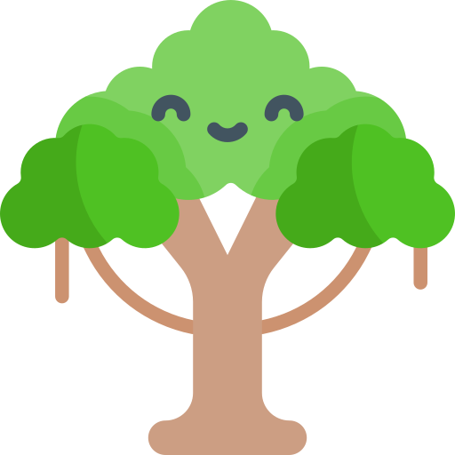 Tree Kawaii Flat icon