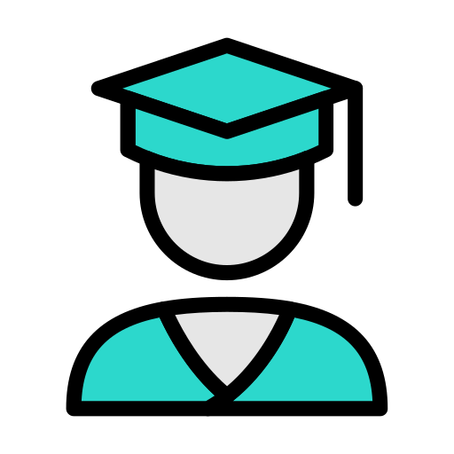 Graduating student Vector Stall Lineal Color icon