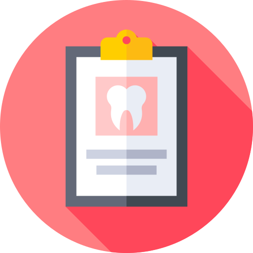 Historial dental icono gratis