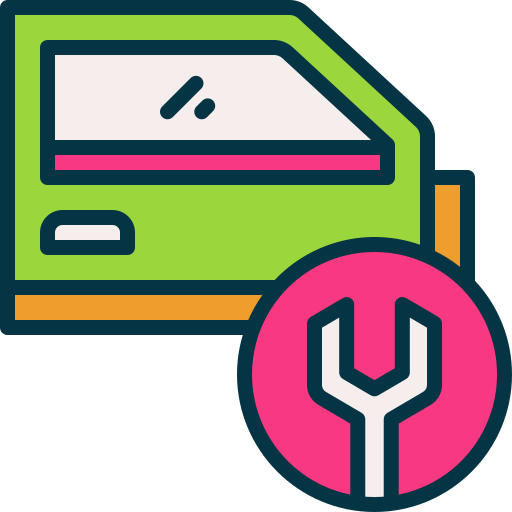 puerta del auto icono gratis