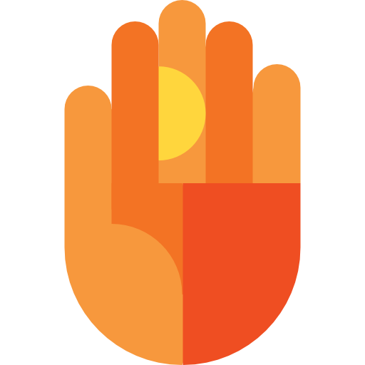 Hand palm free icon