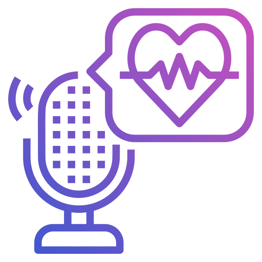 Health podcast icono gratis