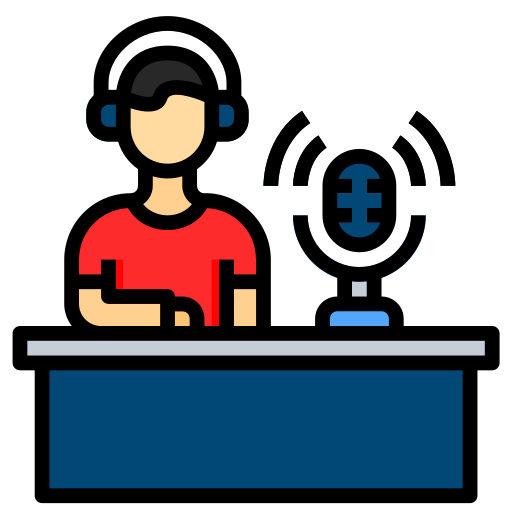 podcaster icono gratis