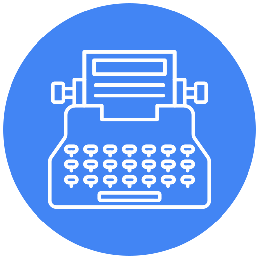 máquina de escribir icono gratis