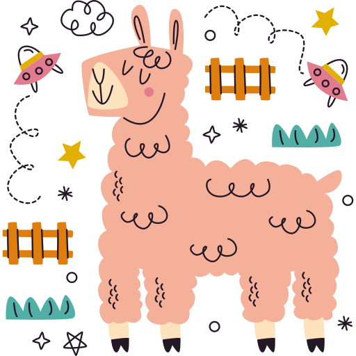 llama gratis sticker