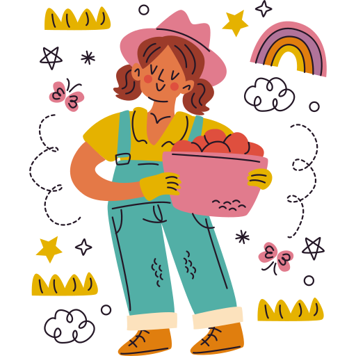 Farmer free sticker