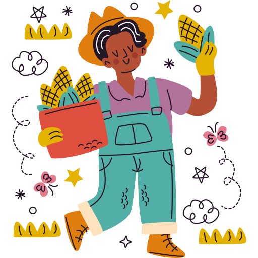 agricultor gratis sticker