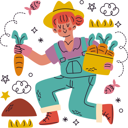 Farmer free sticker