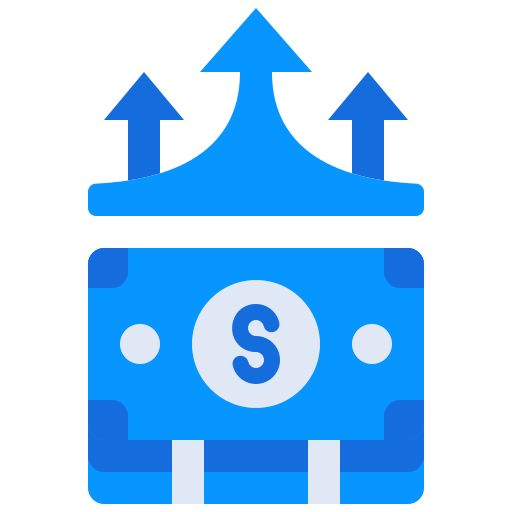 Символ доллара в черном овале бесплатно иконка