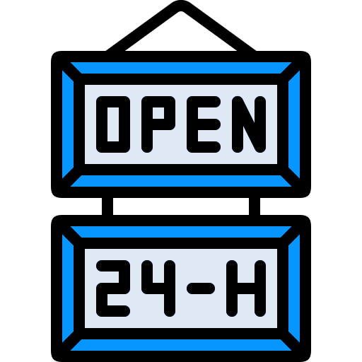 Open 24 Hours PNG Transparent Images Free Download