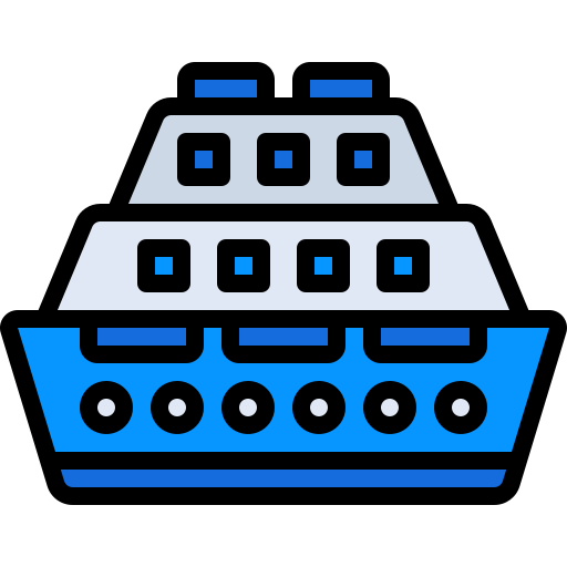 Cruise ship Generic Outline Color icon