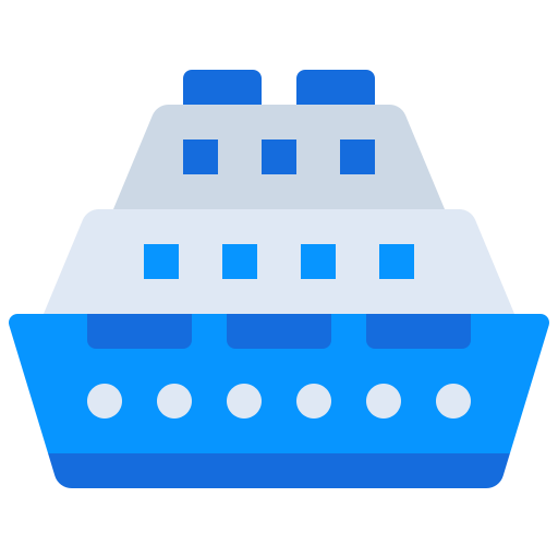 Cruise ship Generic Flat icon