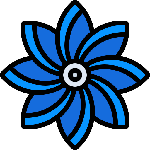 Flower Generic Outline Color icon