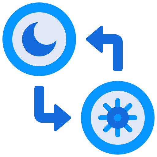 día y noche icono gratis