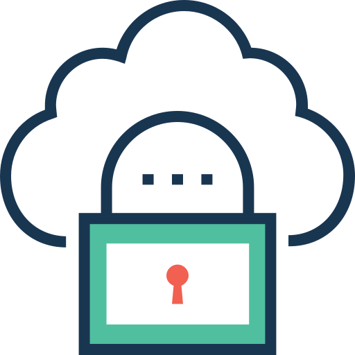 protección en la nube icono gratis