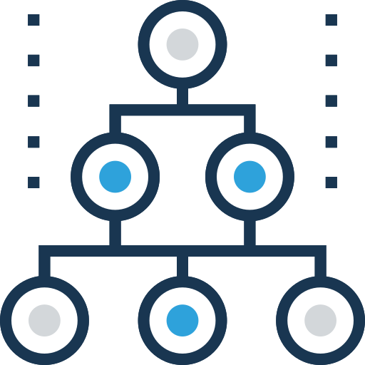 estructura jerarquica icono gratis