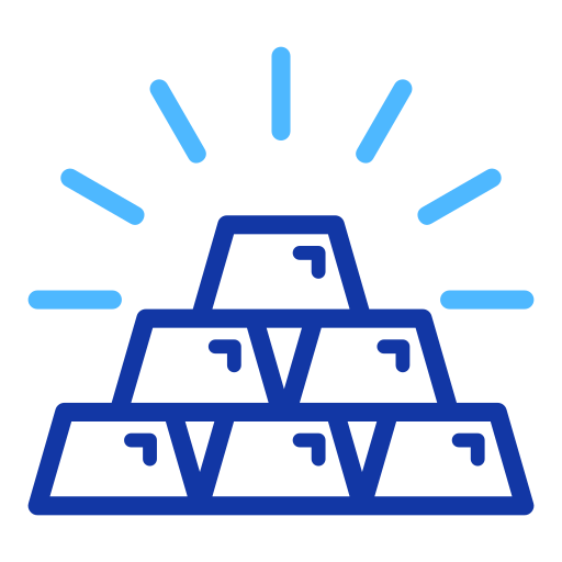 barra de oro icono gratis