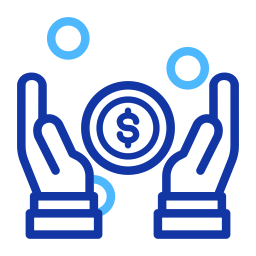 recibir dinero icono gratis