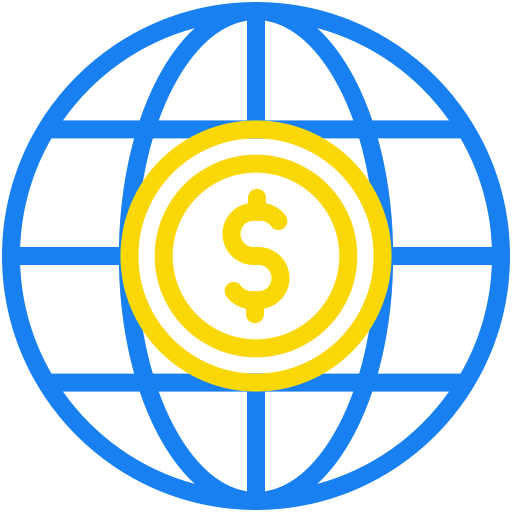 Economía global icono gratis