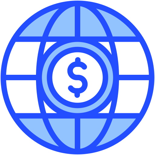 Economía global icono gratis