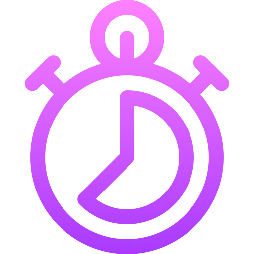 Stopwatch Basic Gradient Lineal color icon